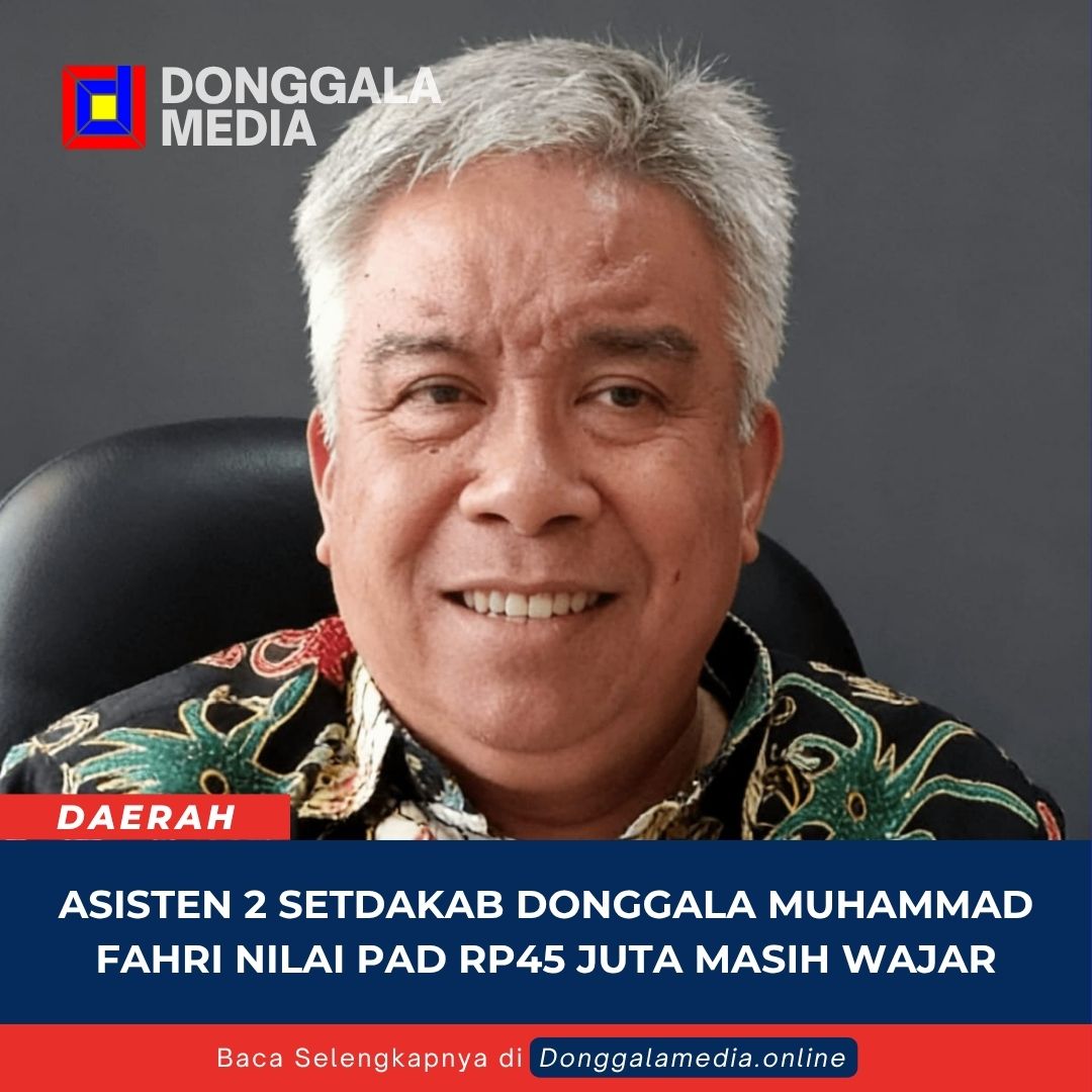 Asisten 2 Setdakab Donggala Muhammad Fahri Nilai PAD Rp45 Juta Masih Wajar
