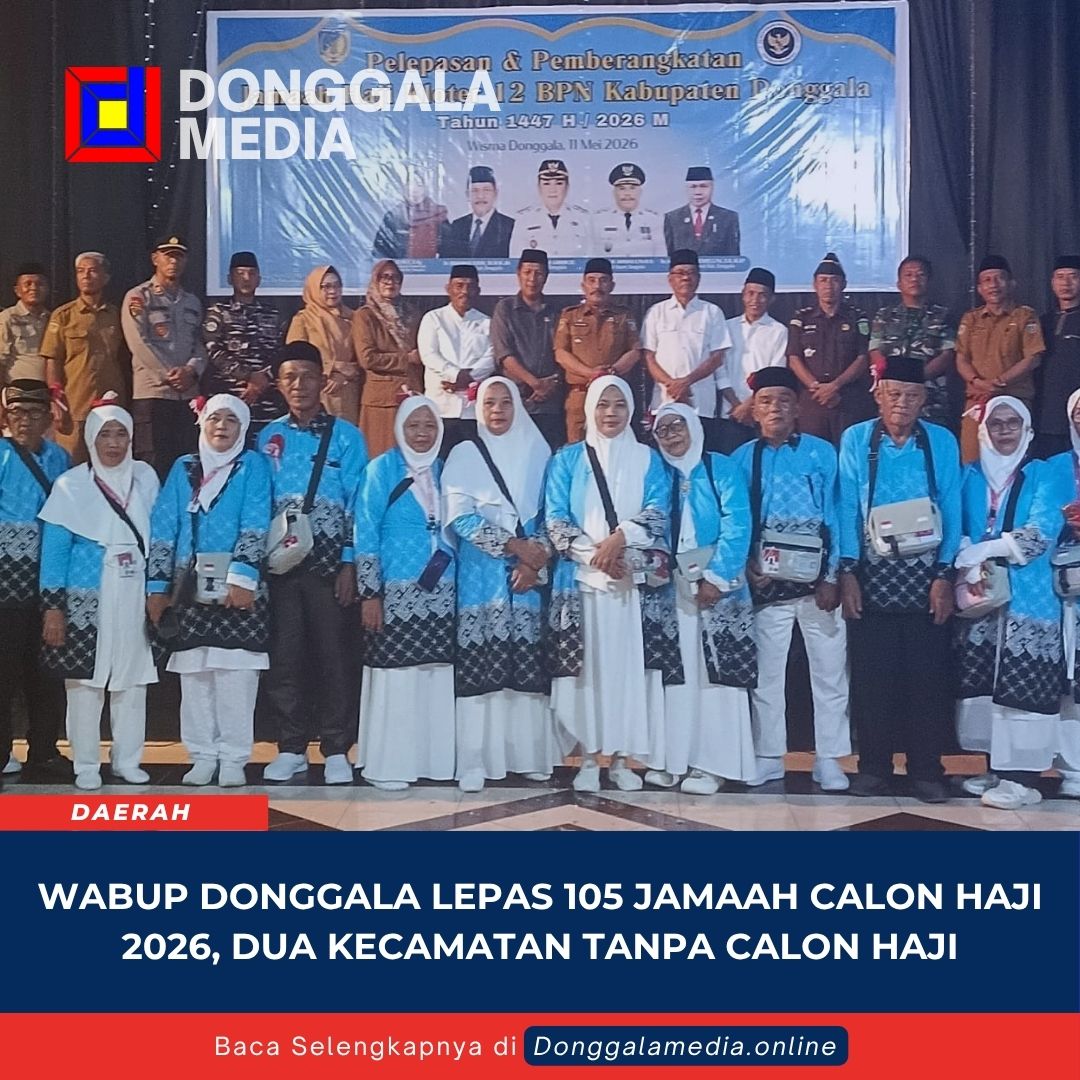 Wabup Donggala Lepas 105 Jamaah Calon Haji 2026, Dua Kecamatan Tanpa Calon Haji
