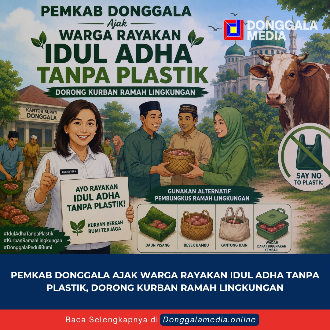 Pemkab Donggala Ajak Warga Rayakan Idul Adha Tanpa Plastik, Dorong Kurban Ramah Lingkungan