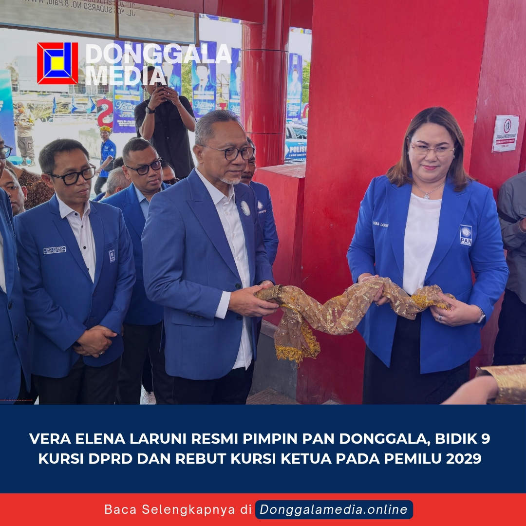 Vera Elena Laruni Resmi Pimpin PAN Donggala, Bidik 9 Kursi DPRD dan Rebut Kursi Ketua pada Pemilu 2029